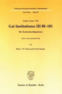 Abbildung von: Gai Institutiones III 88 - 181. - fibre