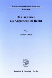 Abbildung von: Das Gewissen als Argument im Recht. - fibre