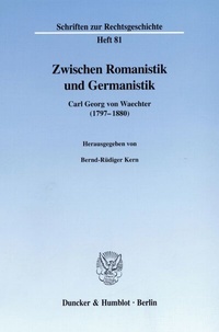 Abbildung von: Zwischen Romanistik und Germanistik. - Duncker & Humblot