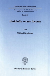 Abbildung von: Einkünfte versus Income. - fibre