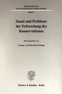 Abbildung von: Stand und Probleme der Erforschung des Konservatismus. - fibre