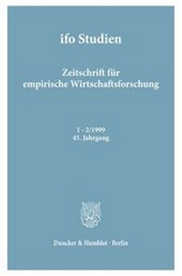 Abbildung von: ifo Studien. - fibre