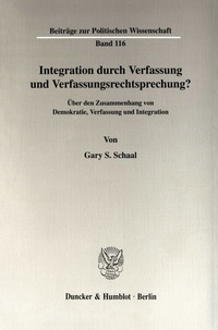 Abbildung von: Integration durch Verfassung und Verfassungsrechtsprechung? - fibre