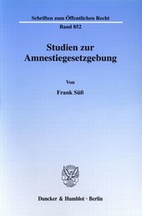 Abbildung von: Studien zur Amnestiegesetzgebung. - fibre