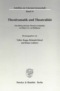 Abbildung von: Theodramatik und Theatralität. - fibre