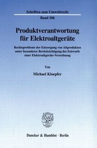 Abbildung von: Produktverantwortung für Elektroaltgeräte. - fibre