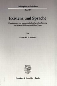 Abbildung von: Existenz und Sprache. - fibre