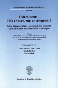Abbildung von: Föderalismus - Hält er noch, was er verspricht? - fibre