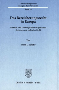 Abbildung von: Das Bereicherungsrecht in Europa. - fibre