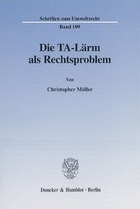 Abbildung von: Die TA-Lärm als Rechtsproblem. - fibre