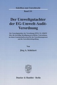 Abbildung von: Der Umweltgutachter der EG-Umwelt-Audit-Verordnung. - fibre