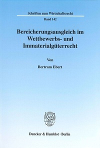 Abbildung von: Bereicherungsausgleich im Wettbewerbs- und Immaterialgüterrecht. - fibre