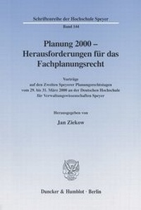 Abbildung von: Planung 2000 - Herausforderungen für das Fachplanungsrecht. - fibre