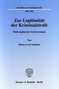 Abbildung von: Zur Legitimität der Kriminalstrafe. - fibre
