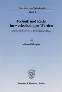 Abbildung von: Technik und Recht im wechselseitigen Werden. - fibre