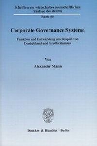 Abbildung von: Corporate Governance Systeme. - fibre