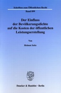 Abbildung von: Der Einfluss der Bevölkerungsdichte auf die Kosten der öffentlichen Leistungserstellung. - fibre