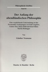 Abbildung von: Der Anfang der abendländischen Philosophie. - fibre
