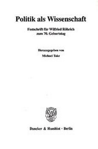 Abbildung von: Politik als Wissenschaft - fibre