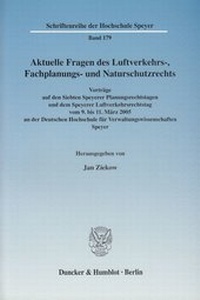 Abbildung von: Aktuelle Fragen des Luftverkehrs-, Fachplanungs- und Naturschutzrechts. - fibre