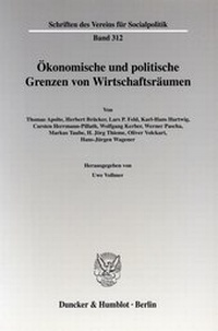 Abbildung von: Ökonomische und politische Grenzen von Wirtschaftsräumen. - Duncker & Humblot