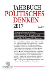 Abbildung von: Politisches Denken. Jahrbuch 2017. - fibre