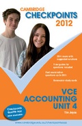 Cover: Cambridge Checkpoints VCE Accounting Unit 4 2012 - Cambridge University Press