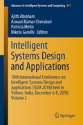 Cover: Intelligent Systems Design and Applications - Springer