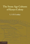 Cover: The Stone Age Cultures of Kenya Colony - Cambridge University Press