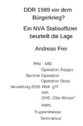 Cover: DDR1989 vor dem B&uuml;rgerkrieg? - epubli