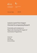 Cover: Lessons learnt from impact-oriented accompanying research - German Institute of Development and Sustainability (IDOS) gGmbH
