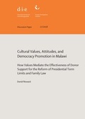 Cover: Cultural values, attitudes, and democracy promotion in Malawi - German Institute of Development and Sustainability (IDOS) gGmbH