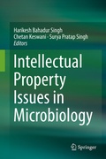 Cover: Intellectual Property Issues in Microbiology - Springer