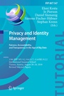 Cover: Privacy and Identity Management. Fairness, Accountability, and Transparency in the Age of Big Data - Springer