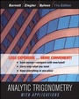 Cover: Analytic Trigonometry with Applications - Wiley
