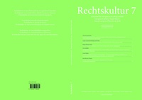 Enlarge image Cover: Rechtskultur 7 - Edition Rechtskultur