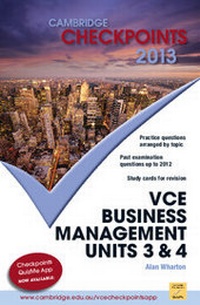 Abbildung von: Cambridge Checkpoints VCE Business Management Units 3 and 4 2013 - Cambridge University Press