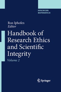 Enlarge image Cover: Handbook of Research Ethics and Scientific Integrity - Springer