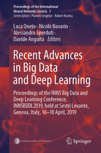 Enlarge image Cover: Recent Advances in Big Data and Deep Learning - Springer