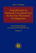 Cover: Impediments of National Procedural Law to the Free Movement of Judgments - Nomos