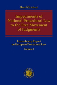 Abbildung von: Impediments of National Procedural Law to the Free Movement of Judgments - Nomos