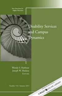 Enlarge image Cover: Disability and Campus Dynamics - Jossey-Bass