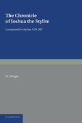 Cover: The Chronicle of Joshua the Stylite - Cambridge University Press