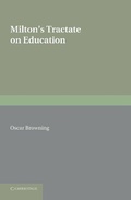 Cover: Milton's Tractate on Education - Cambridge University Press