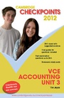Cover: Cambridge Checkpoints VCE Accounting Unit 3 2012 - Cambridge University Press