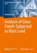 Cover: Analysis of Glass Panels Subjected to Blast Load - Springer Vieweg