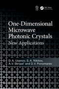 Cover: One-Dimensional Microwave Photonic Crystals - CRC Press