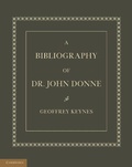 Cover: A Bibliography of Dr. John Donne - Cambridge University Press