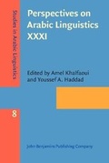 Cover: Perspectives on Arabic Linguistics XXXI - John Benjamins Publishing Co