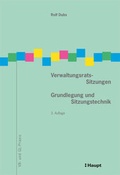 Cover: Verwaltungsrats-Sitzungen - Haupt Verlag